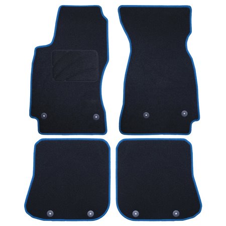 ALFOMBRA A MEDIDA AUDI A4 B5 (1995-2001) 5PZ RIBETE AZUL