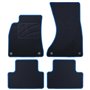 ALFOMBRA A MEDIDA AUDI A4 B8 (2008-2015) 5PZ RIBETE AZUL