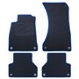 ALFOMBRA A MEDIDA AUDI A4 B9 (2015-PRESENTE) 5PZ RIBETE AZUL