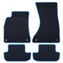 ALFOMBRA A MEDIDA AUDI A5 - CABRIO (2009-2017) 5PZ RIBETE AZUL