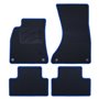 ALFOMBRA A MEDIDA AUDI A5 - SPORTBACK (2009-2017) 5PZ RIBETE AZUL