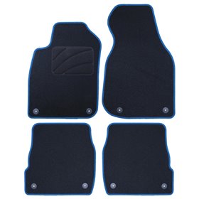 ALFOMBRA A MEDIDA AUDI A6 C5 FACELIFT(2002-2004) 5PZ RIBETE AZUL
