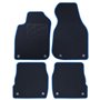 ALFOMBRA A MEDIDA AUDI A6 C5 FACELIFT(2002-2004) 5PZ RIBETE AZUL
