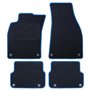 ALFOMBRA A MEDIDA AUDI A6 C6 (2008-2011) 5PZ RIBETE AZUL