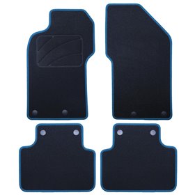 ALFOMBRA A MEDIDA ALFA ROMEO 147 (2000-2010) 5PZ RIBETE AZUL