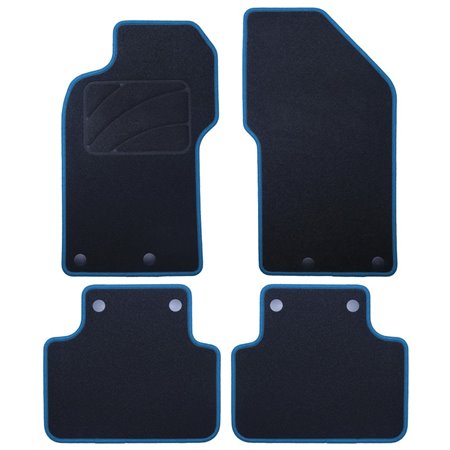 ALFOMBRA A MEDIDA ALFA ROMEO 147 (2000-2010) 5PZ RIBETE AZUL