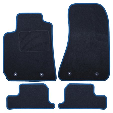 ALFOMBRA A MEDIDA ALFA ROMEO BRERA (2005-2010) 5PZ RIBETE AZUL
