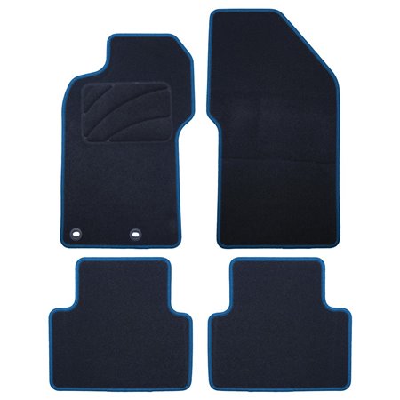 ALFOMBRA A MEDIDA ALFA ROMEO GT (2003-2010) 5PZ RIBETE AZUL