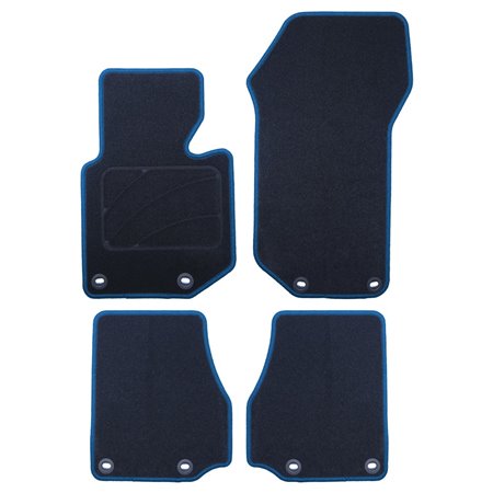 ALFOMBRA A MEDIDA BMW E36 SERIE 3 CABRIO (1993-1999) 5PZ RIBETE AZUL