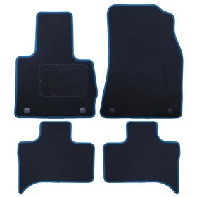 ALFOMBRA A MEDIDA BMW E53 X5 (1999-2007) 5PZ RIBETE AZUL