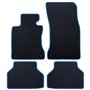 ALFOMBRA A MEDIDA BMW E60 SERIE 5 (2003-2010) 5PZ RIBETE AZUL