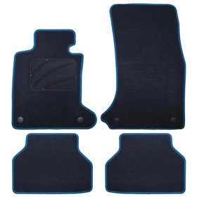 ALFOMBRA A MEDIDA BMW E61 SERIE 5 TOURING (2004-2010) 5PZ RIBETE AZUL