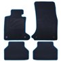 ALFOMBRA A MEDIDA BMW E61 SERIE 5 TOURING (2004-2010) 5PZ RIBETE AZUL