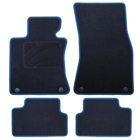 ALFOMBRA A MEDIDA BMW E64 SERIE 6 CABRIO (2003-2011) 5PZ RIBETE AZUL