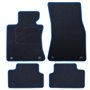 ALFOMBRA A MEDIDA BMW E64 SERIE 6 CABRIO (2003-2011) 5PZ RIBETE AZUL