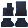 ALFOMBRA A MEDIDA BMW E71 X6 (2008-2014) 5PZ RIBETE AZUL