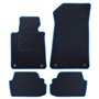 ALFOMBRA A MEDIDA BMW E81 SERIE 1 3 PUERTAS (2007-2012) 5PZ RIBETE AZUL