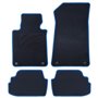 ALFOMBRA A MEDIDA BMW E82 SERIE 1 COUPE (2007-2013) 5PZ RIBETE AZUL