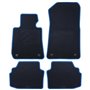 ALFOMBRA A MEDIDA BMW E92 SERIE 3 COUPE (2006-2013) 5PZ RIBETE AZUL