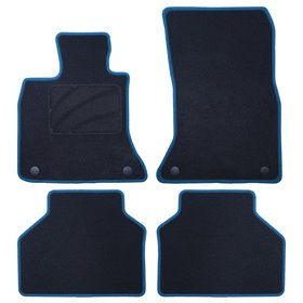 ALFOMBRA A MEDIDA BMW F07 SERIE 5 GT (2009-2017) 5PZ RIBETE AZUL