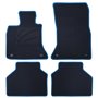 ALFOMBRA A MEDIDA BMW F07 SERIE 5 GT (2009-2017) 5PZ RIBETE AZUL