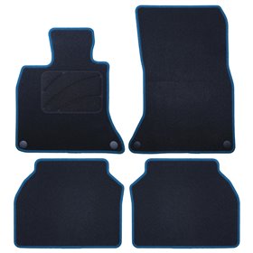 ALFOMBRA A MEDIDA BMW F07 SERIE 5 GT X-DRIVE (2009-2017) 5PZ RIBETE AZUL
