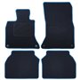 ALFOMBRA A MEDIDA BMW F07 SERIE 5 GT X-DRIVE (2009-2017) 5PZ RIBETE AZUL