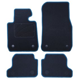 ALFOMBRA A MEDIDA BMW F22 SERIE 2 COUPE (2014-2019) 5PZ RIBETE AZUL