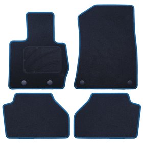 ALFOMBRA A MEDIDA BMW F26 X4 (2014-2018) 5PZ RIBETE AZUL