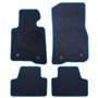 ALFOMBRA A MEDIDA BMW F33 SERIE 4 CABRIO (2014-2019) 5PZ RIBETE AZUL