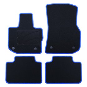 ALFOMBRA A MEDIDA BMW G01 X3 (2017-PRESENTE) 5PZ RIBETE AZUL