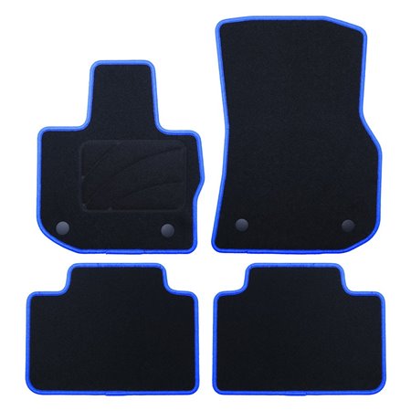 ALFOMBRA A MEDIDA BMW G01 X3 (2017-PRESENTE) 5PZ RIBETE AZUL