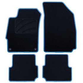 ALFOMBRA A MEDIDA CHEVROLET AVEO (2011-2015) 5PZ RIBETE AZUL