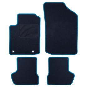 ALFOMBRA A MEDIDA CITROEN C2 (2003-2009) 5PZ RIBETE AZUL