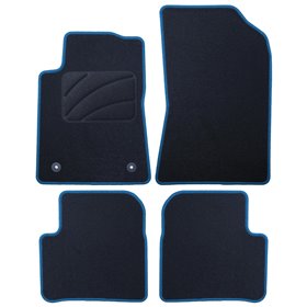 ALFOMBRA A MEDIDA CITROEN C3 (2016-PRESENTE) 5PZ RIBETE AZUL