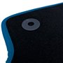 ALFOMBRA A MEDIDA CITROEN C3 AIRCROSS (2017-PRESENTE) 5PZ RIBETE AZUL