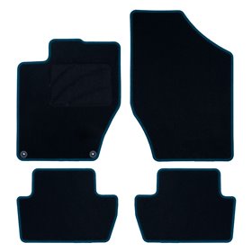 ALFOMBRA A MEDIDA CITROEN C4 (2010-2019) 5PZ RIBETE AZUL