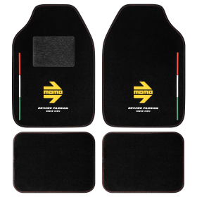 JUEGO DE ALFOMBRILLAS PARA AUTO MOMO ITALIA RHD - 4 PIEZAS