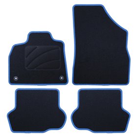 ALFOMBRA A MEDIDA CITROEN DS5 (2012-2018) 5PZ RIBETE AZUL