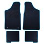 ALFOMBRA A MEDIDA CITROEN SAXO (1996-2003) 5PZ RIBETE AZUL
