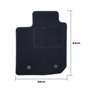 ALFOMBRA A MEDIDA DACIA SANDERO (2008-2012) 5PZ RIBETE AZUL