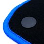 ALFOMBRA A MEDIDA DACIA SANDERO (2012-2016) 5PZ RIBETE AZUL