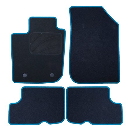 ALFOMBRA A MEDIDA DACIA SANDERO STEPWAY (2008-2012) 5PZ RIBETE AZUL