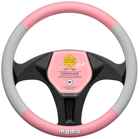 FUNDA DE VOLANTE EASY ROSA-GRIS M