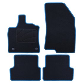 ALFOMBRA A MEDIDA DACIA SANDERO STEPWAY (DESDE 2021) 5PZ RIBETE AZUL