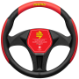 FUNDA DE VOLANTE ERGONOM�TRICA MOMO NEGRA-ROJA