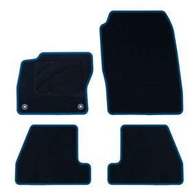 ALFOMBRA A MEDIDA FORD FOCUS III (2011-2015) 5PZ RIBETE AZUL