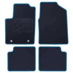 ALFOMBRA A MEDIDA FORD KA (2008-2016) 5PZ RIBETE AZUL