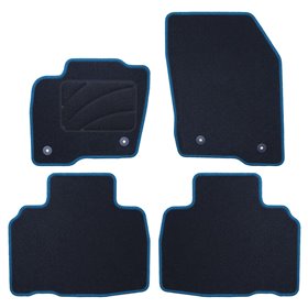 ALFOMBRA A MEDIDA FORD S MAX (2015-PRESENTE) 5PZ RIBETE AZUL