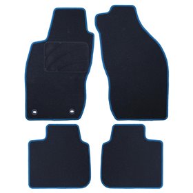 ALFOMBRA A MEDIDA FIAT MAREA (1996-2002) 5PZ O CP RIBETE AZUL